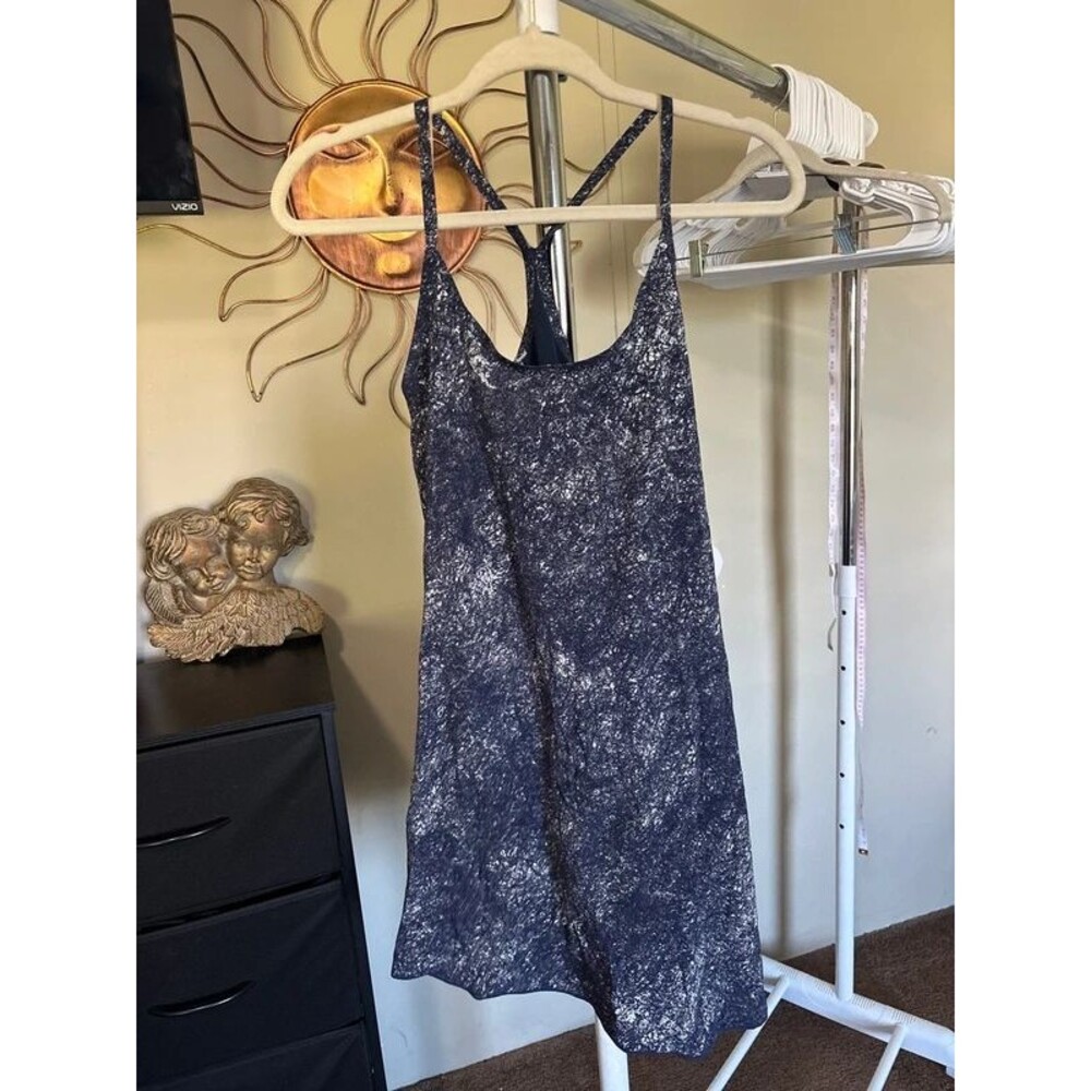 Outdoor voices racer back athletic dress with romper underneath